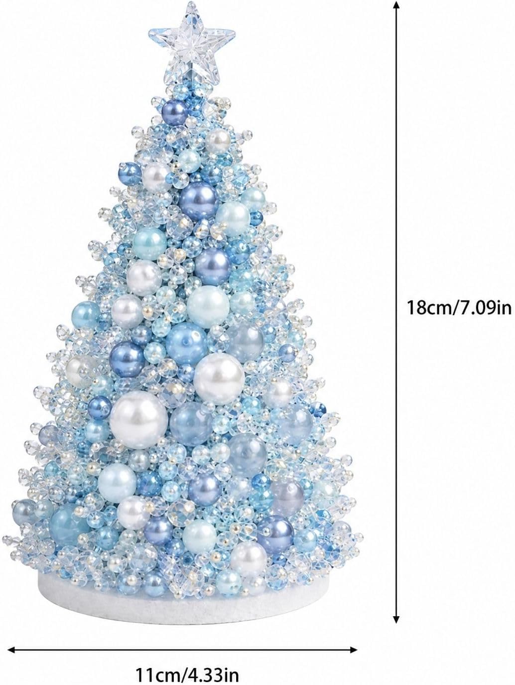JRSTJK Purple Pearl Beaded Tree DIY Kit, Christmas Craft Decor image 3