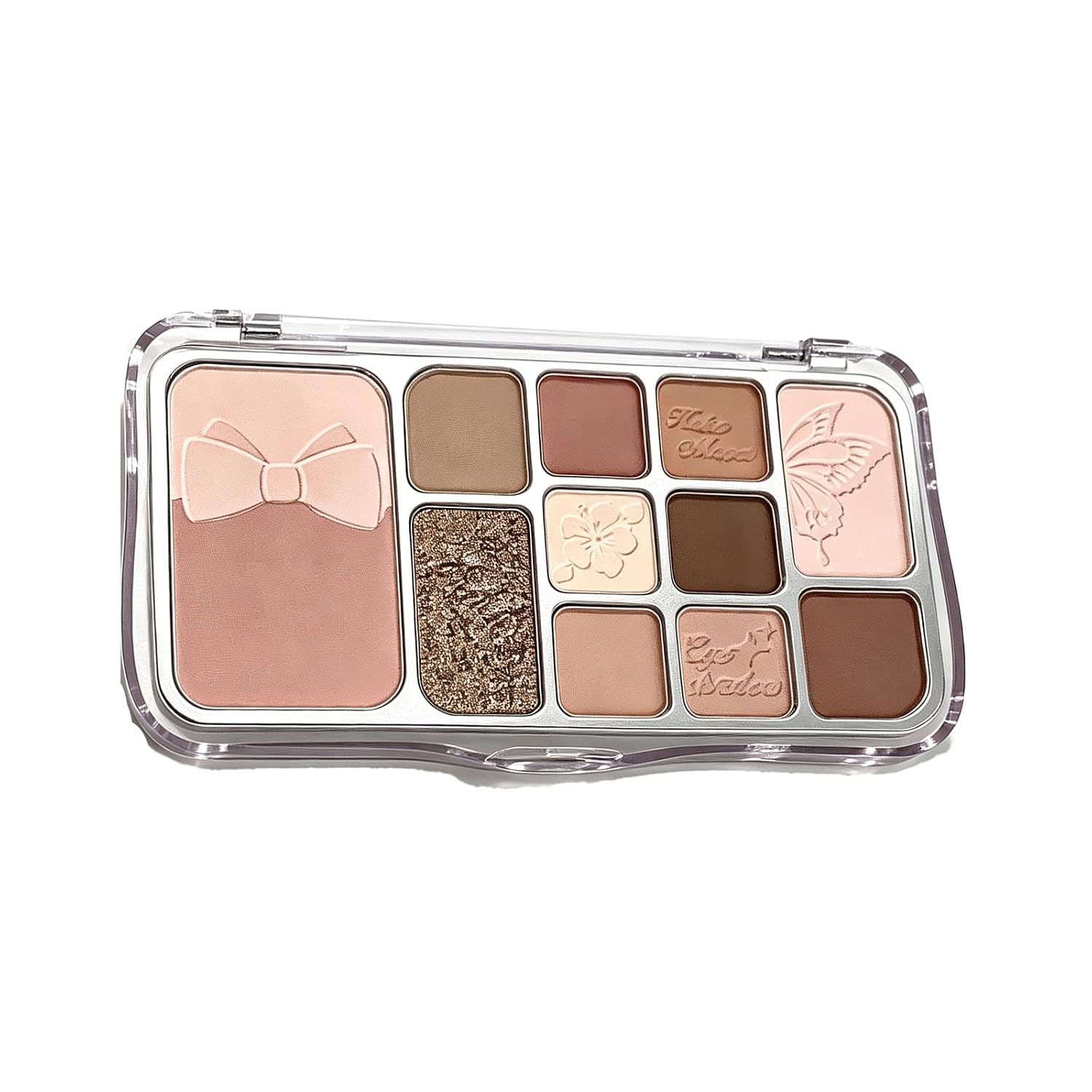 12 Colours Eyeshadow Palette, Soft-Glow Shimmer Rich Colour Waterproof,#2