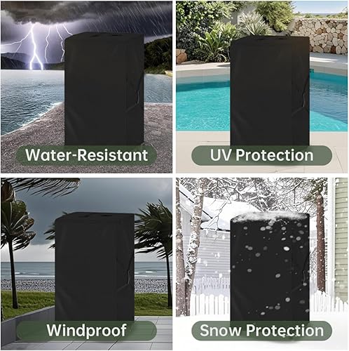 Miniatura 7 de Funda para silla plegable, resistente al agua, bolsa de almacenamiento para sillas plegables con asas para metal, plástico y madera