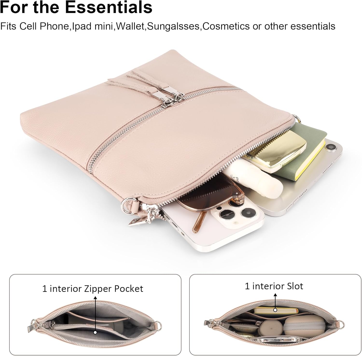 befen Genuine Leather Small Crossbody Purses for Women Travel Cross Body Bags Lightweight with Adjustable Shoulder Strap - Image 3