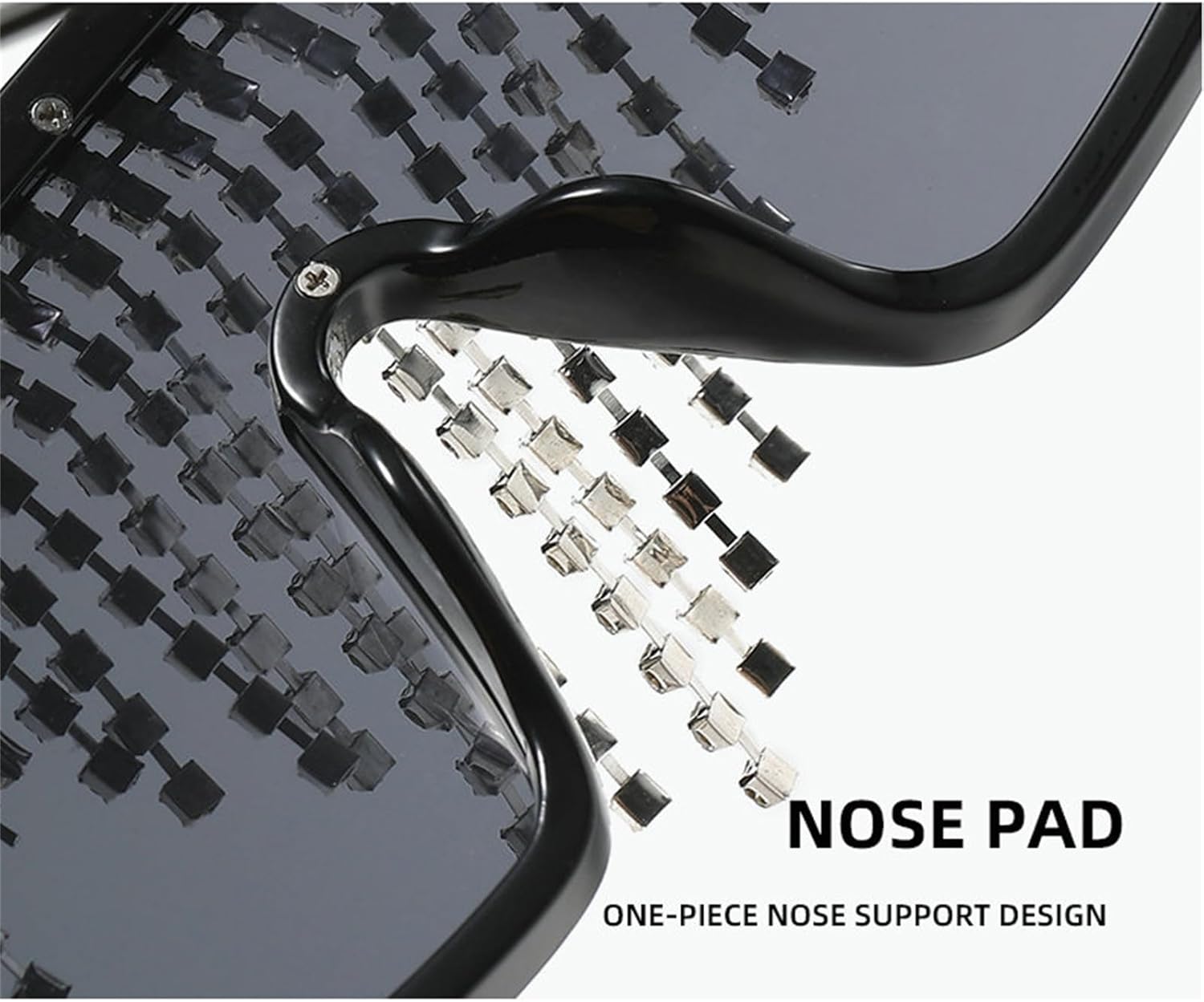 willochra Flat Top tassel Sunglasses Rhinestone Sun Glasses Diamond Party Eyeglasses Shades for Women UV400 - Image 7