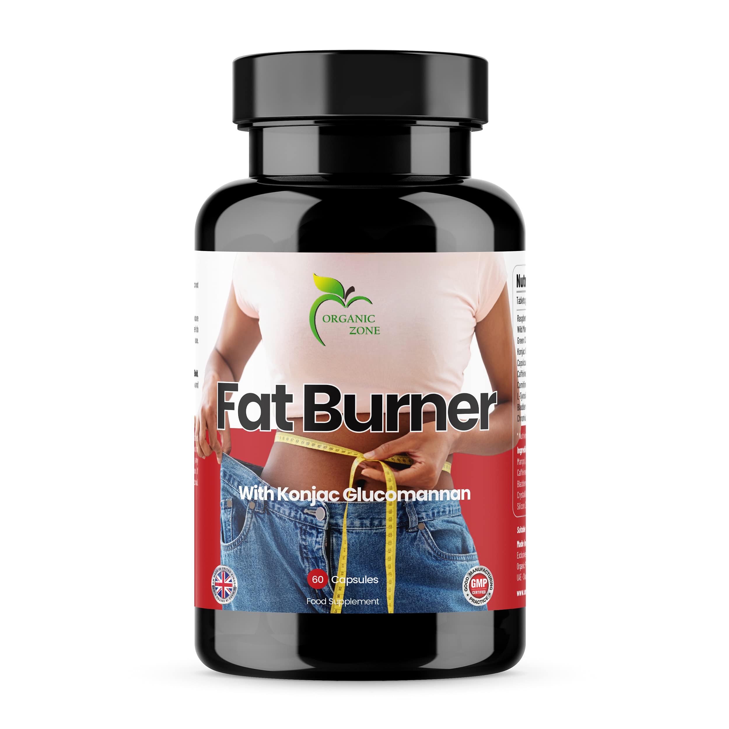ORGANIC ZONE FAT BURNER,REDUCE FAT & CARBS ABSORPTION ,SUPPRESS APPETITE,INCREASE METABOLISM MADE IN UK