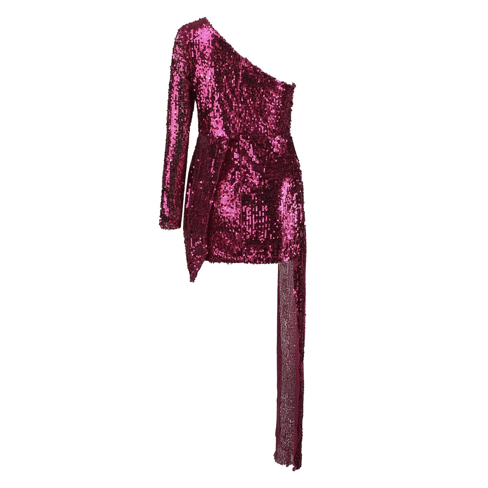 Mini Robe Moulante à Paillettes pour Femmes, Sexy, en Maille froncée Scintillante, Robes de soirée et de Sortie Robes pour Femmes Printemps Court