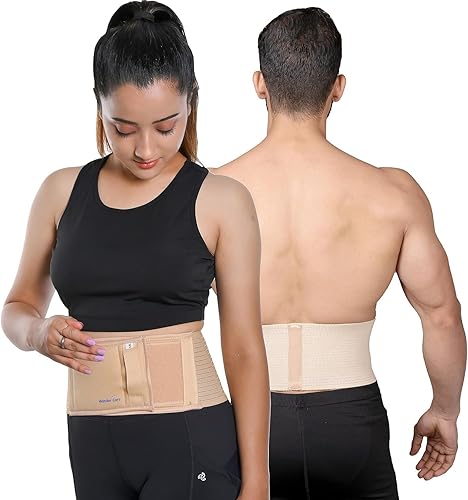 Wonder Care - Cinturón de soporte de hernia umbilical Carpeta abdominal para hernias de ombligo o hernias de ombligo, soporte para aliviar el dolor