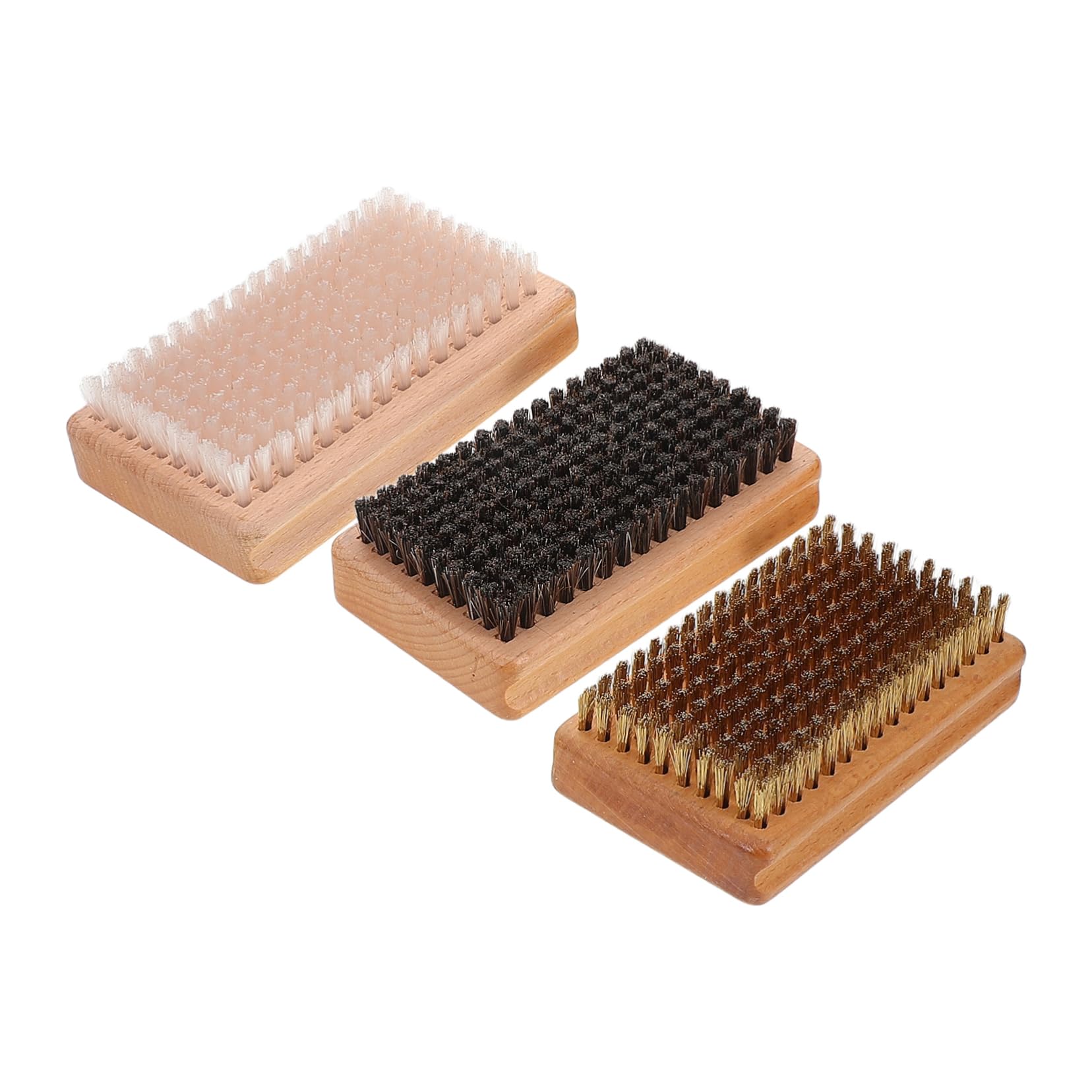 WOONEKY 3pièces Lot de Brosses pour Fartage de Ski Brosse de Nettoyage et Polissage Accessoire de Ski et Snowboard