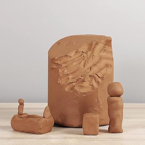 Miniatura 10 de Deouss Arcilla de cerámica de bajo fuego de 20 libras - Terra Cotta, cono 06. Earthware Potters lanzando arcilla. Ideal para lanzar ruedas,