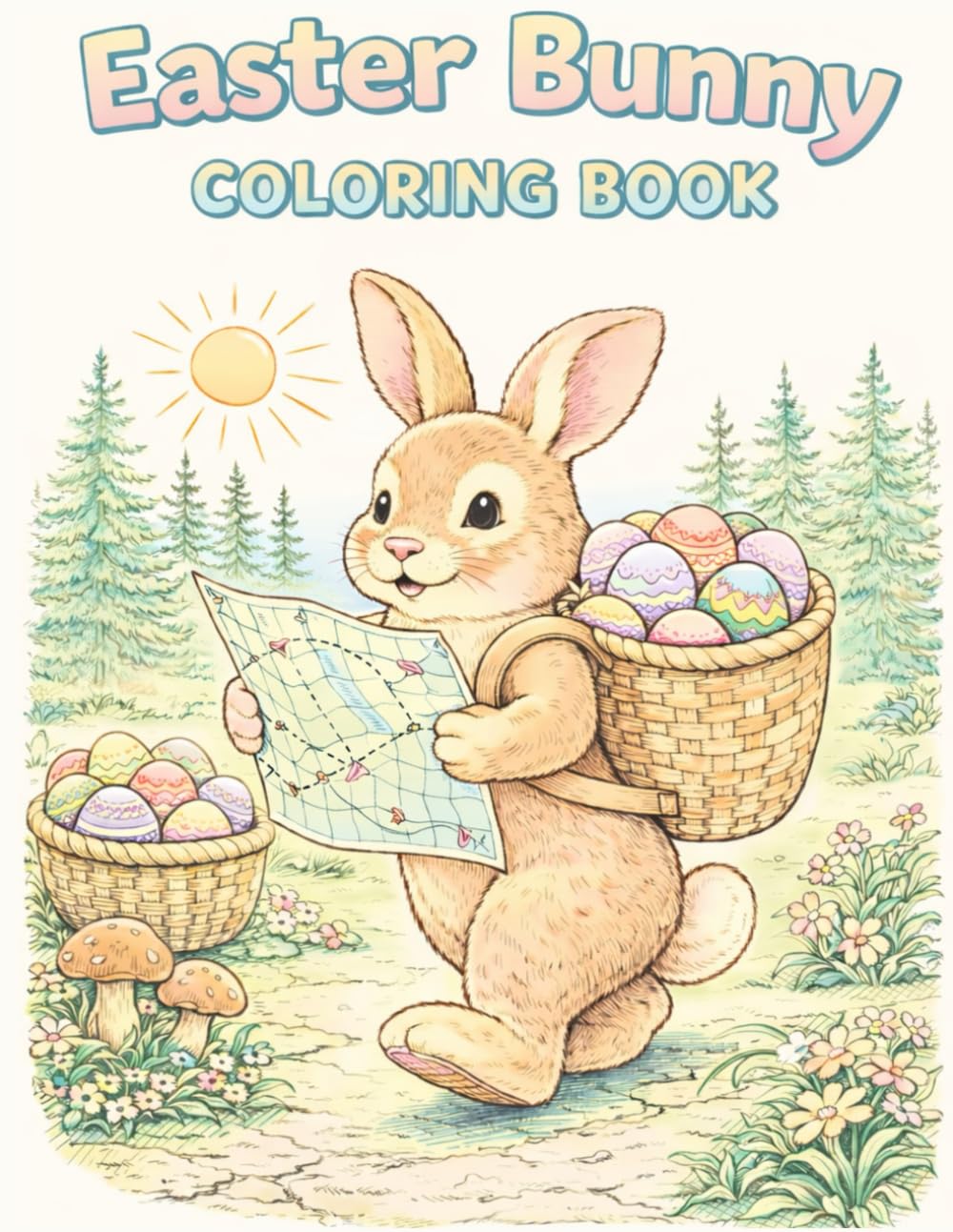 Easter Bunny Coloring Book: Adorable illustrations for your young bunny lover.