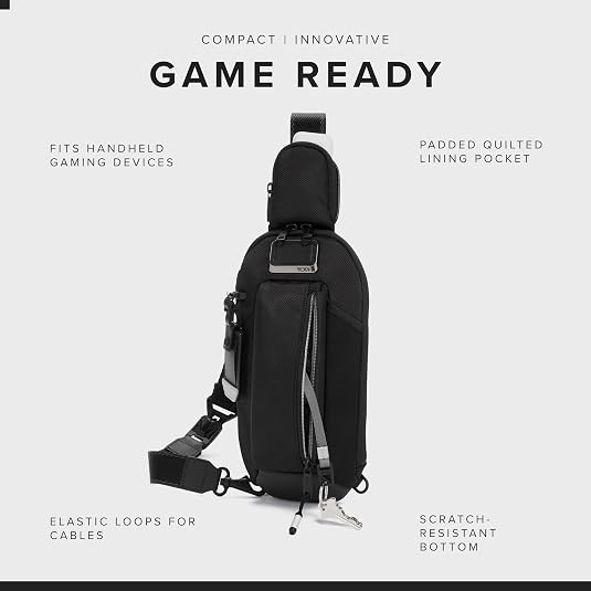 TUMI - Alpha Bravo Esports Pro Sling Bag - Gaming Bag for Handheld