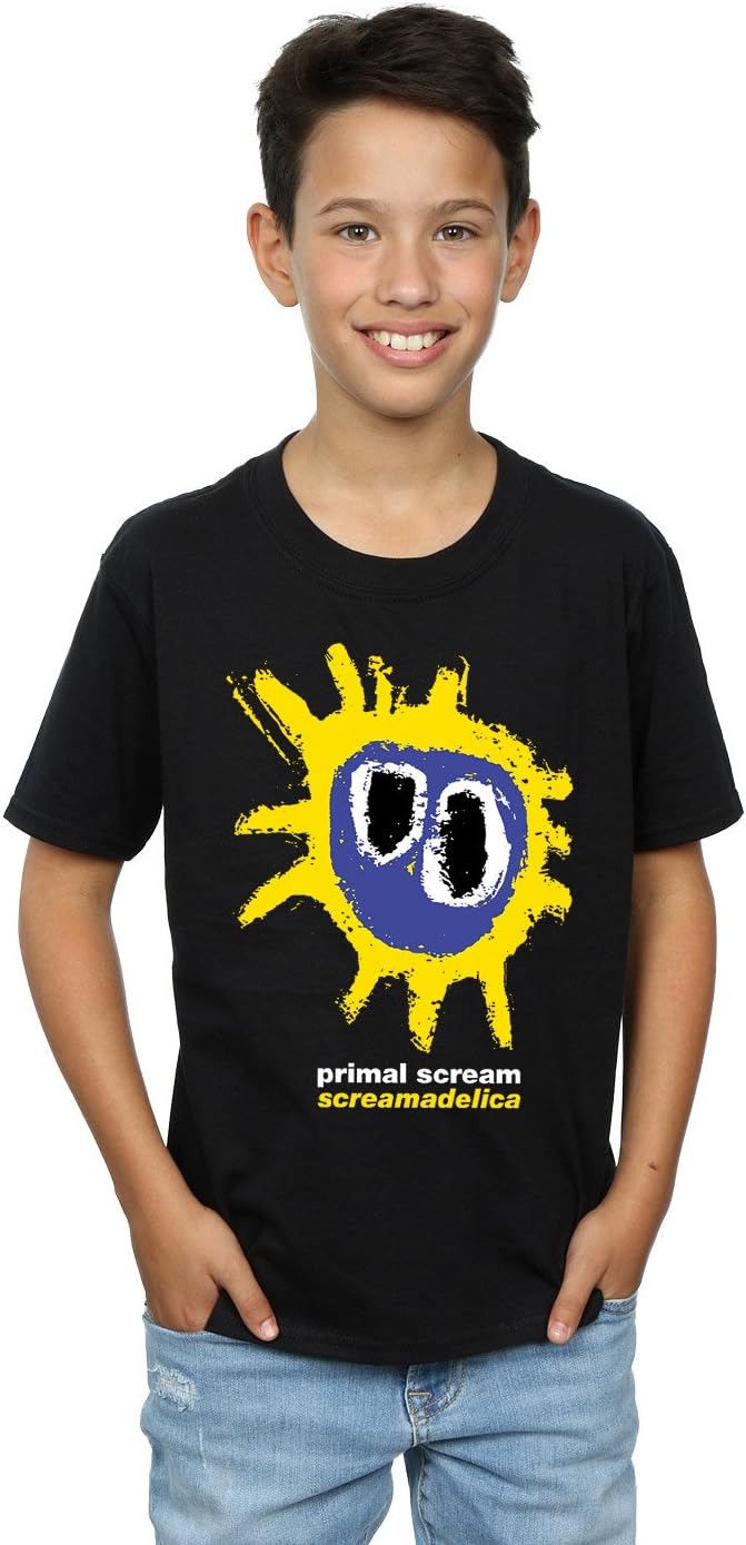 Primal Scream Boys Screamadelica Logo T-Shirt 9-11 Years Black