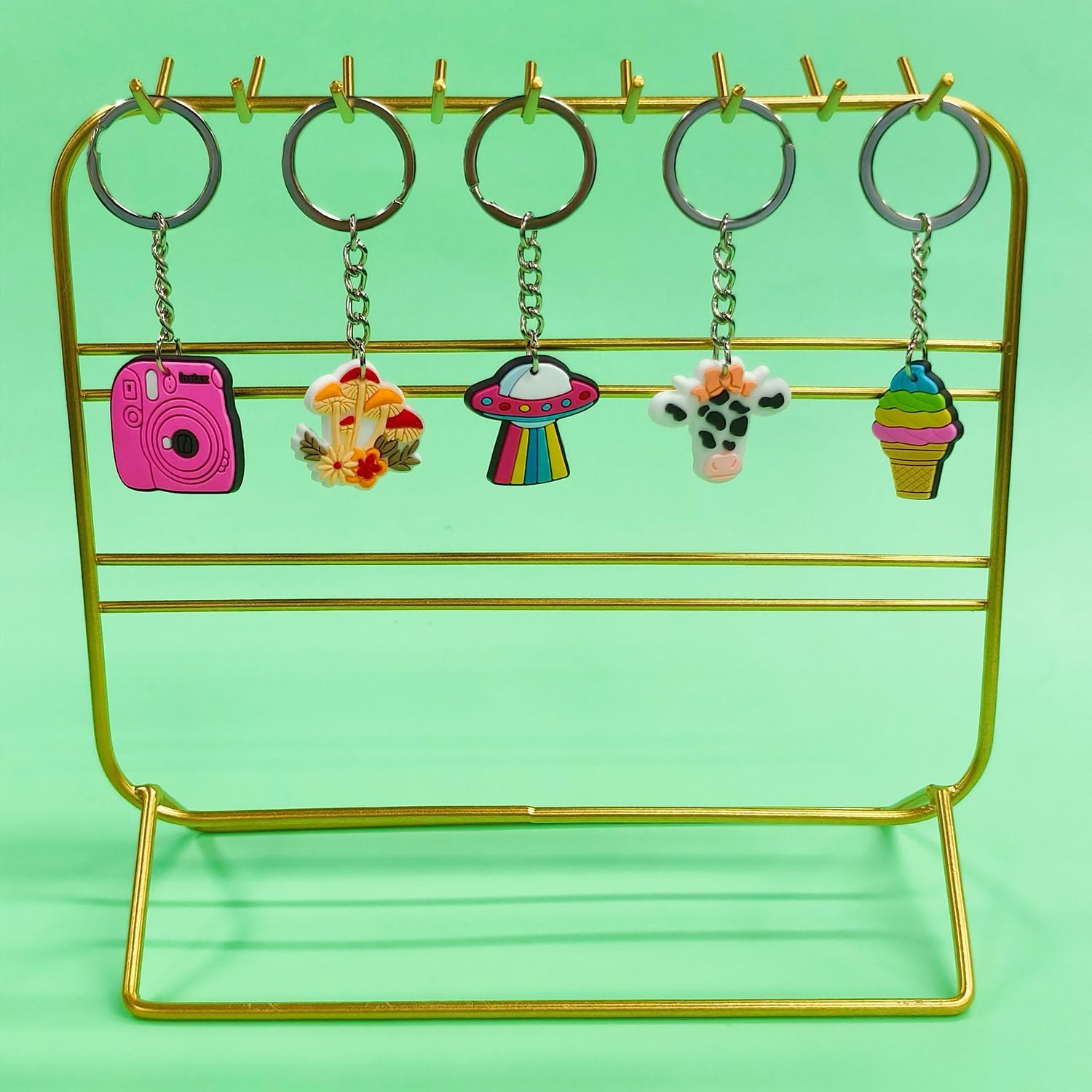 30/50/100/200pcs Random Different Keychains, Lot Mixed Cute Keyring for Classroom Prizes Students Incentives - Image 7