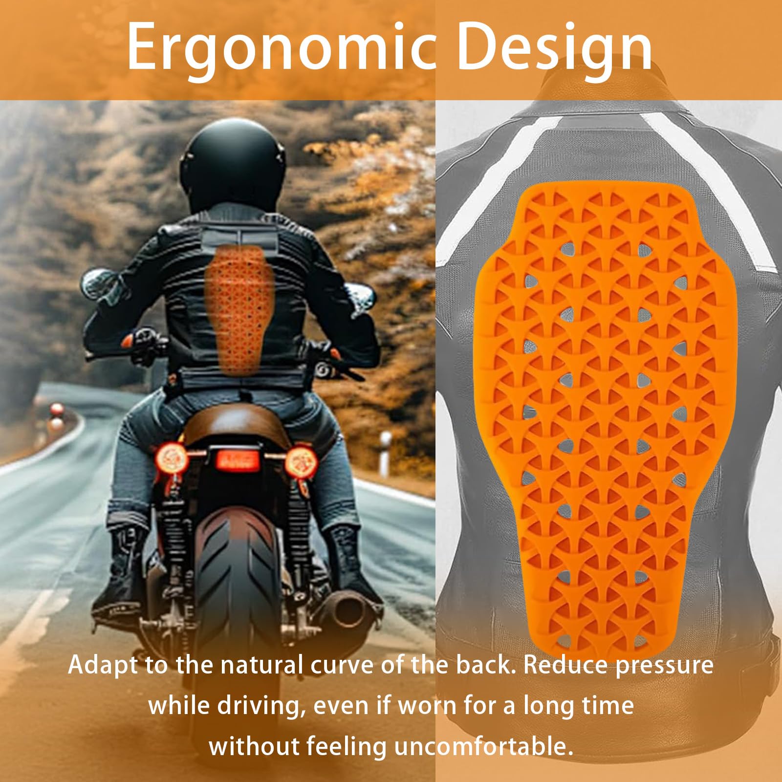 Paraschiena Moto, Protezioni Moto Certificate Rimovibili, Protezione Schiena Moto e Spina Dorsale Paraschiena sci Protezioni Moto Comfort Leggero Morbido Alta Sicurezza Paraschiena Unisex Adulto
