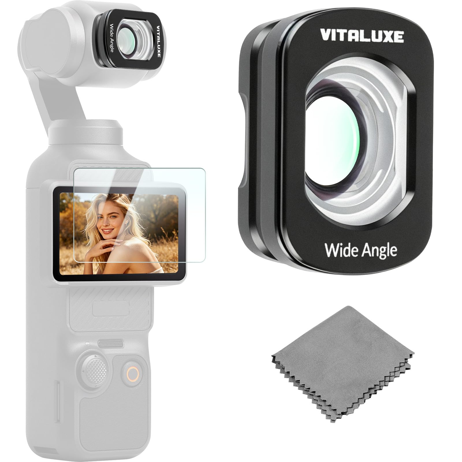 Magnetic 0.72X Wide Angle Lens for DJI Osmo Pocket 3&4&Xtra Muse