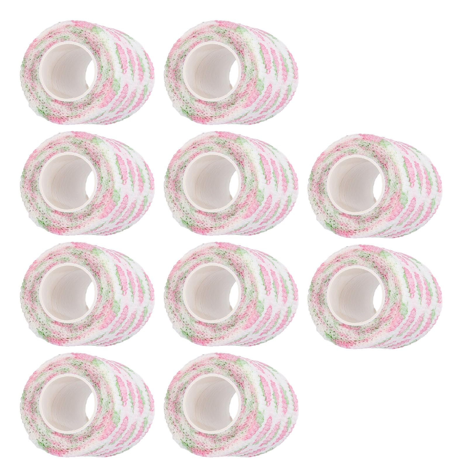 Cocoarm 10 Pz Involucri Autoadesivi in ​​poliestere Non Tessuto Avvolgimenti Coesivi per Sport Antipioggia Traspirante Strappabile Benda Elastica per Sport Animali Domestici Cavalli Cani Gatti