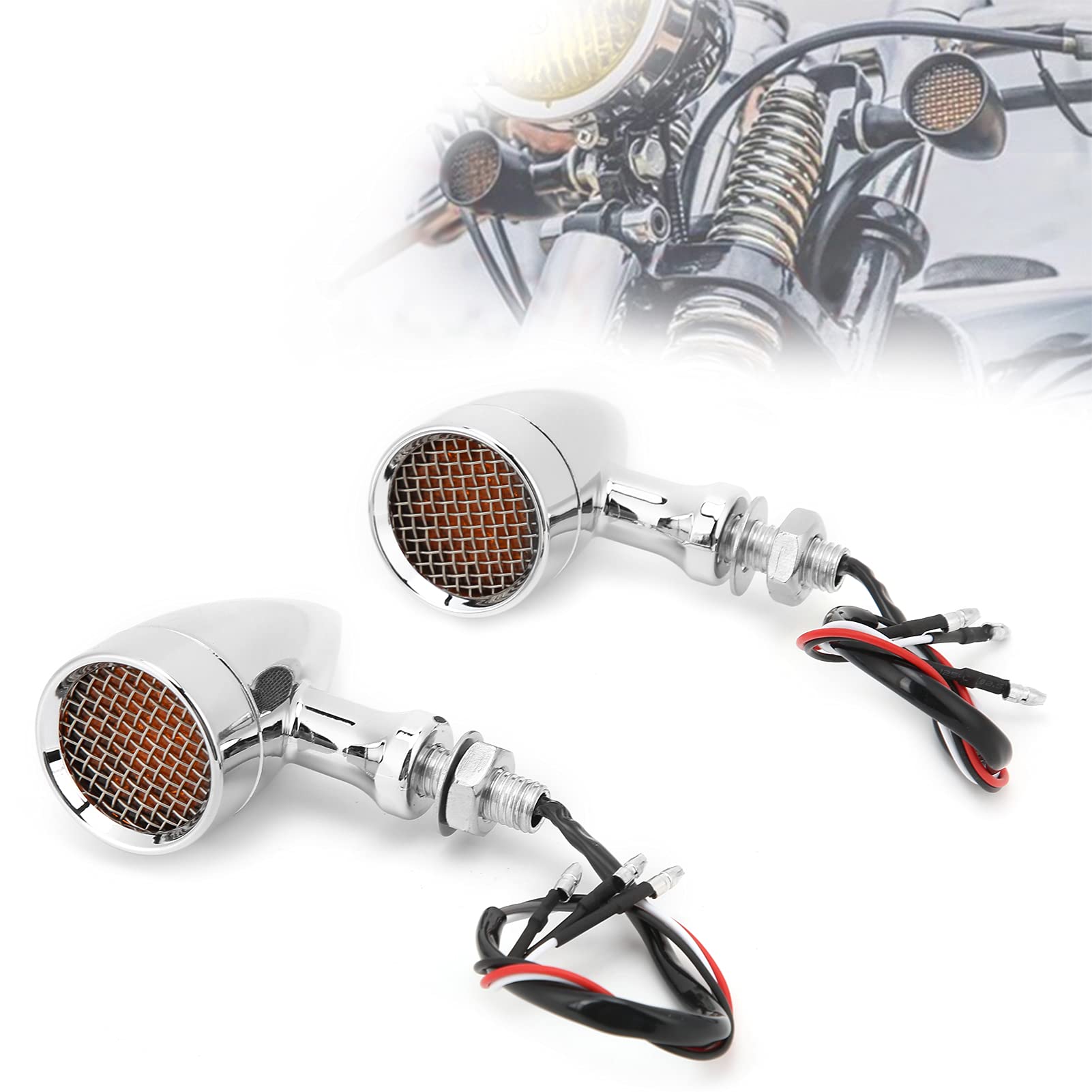 Clignotant LED Pour Motos, Indicateur Ambre, Lampe LED étanche Universelle 12V Pour Honda CBR500R CBR650R CRF250L Rebel 500