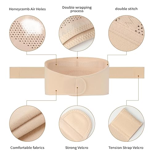 Miniatura 4 de CXNGD Cinturón sacroilíaco para mujeres y hombres, cinturón sacroilíaco SI articular, cinturón de ciática, cinturón de soporte pélvico, cinturón