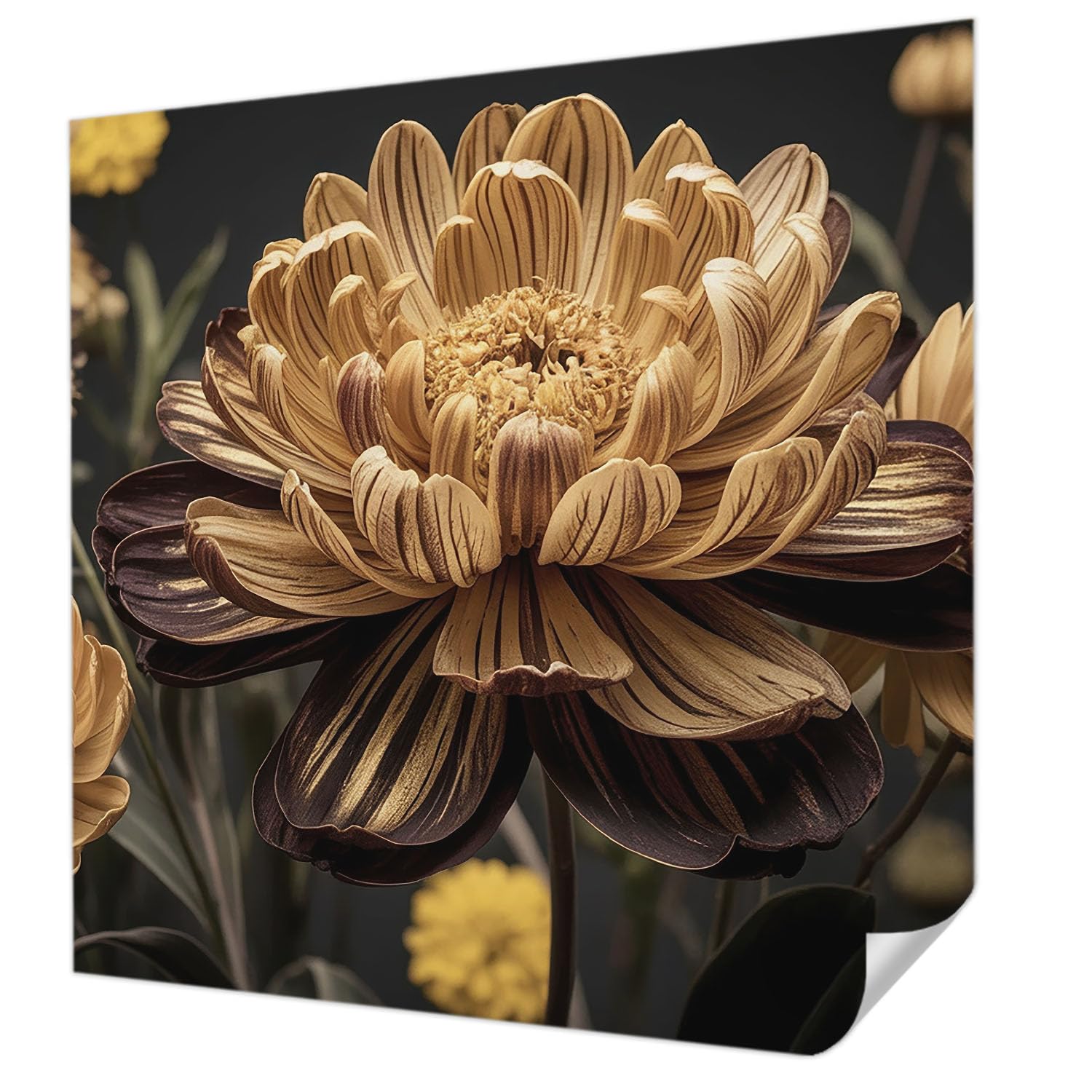 Papier peint autocollant de haute qualité Tulup motif floral 250 cm