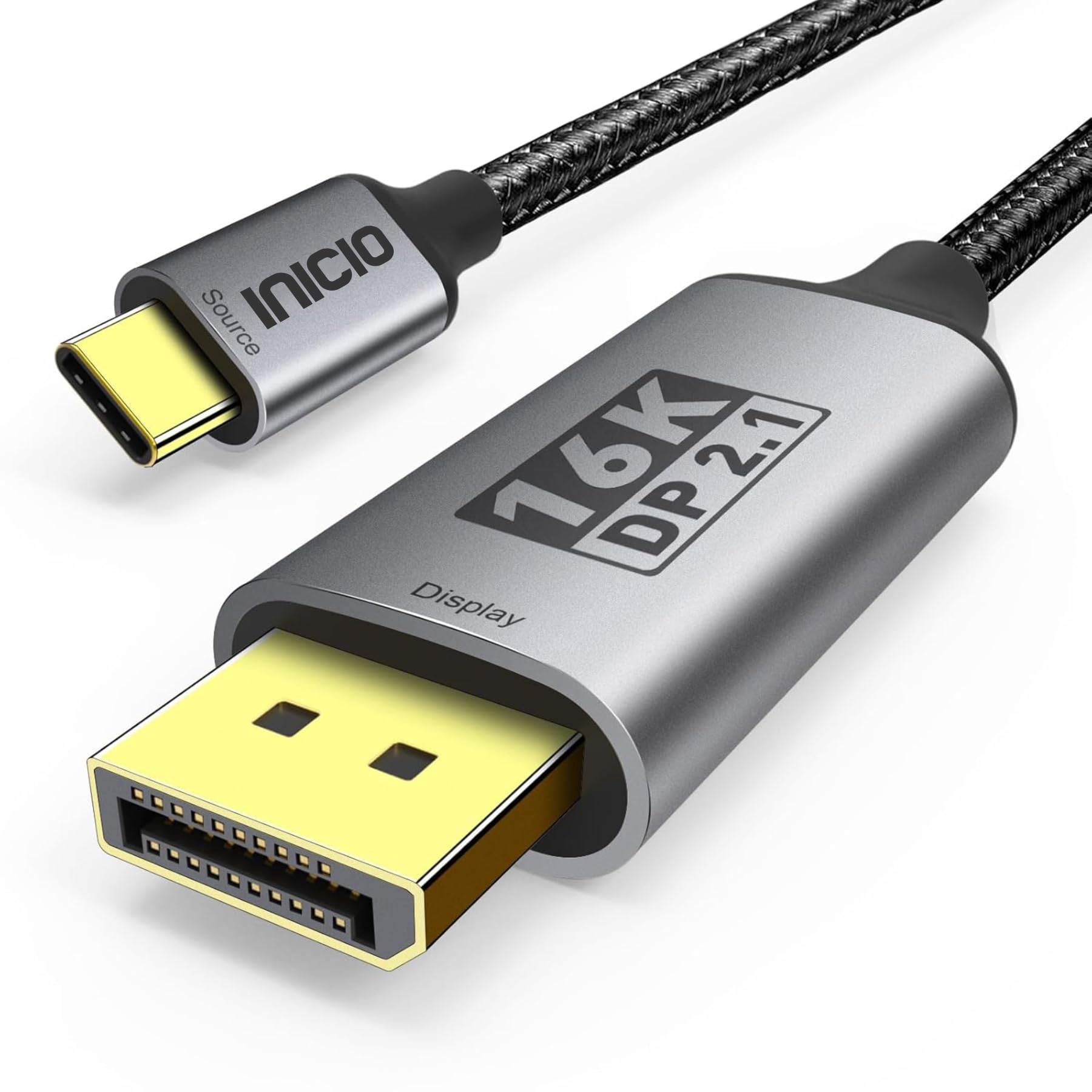 INICIO USB-C to Display Port Cable 1.8m, 4K/60Hz Type C to DisplayPort DP Adapter Thuderbolt 3/4 Compatible for MacBook Pro Air M3 M2 iPad Pro Galaxy S24 S23 Ultra XPS 13/15 HP Envy Spectre etc-image-9