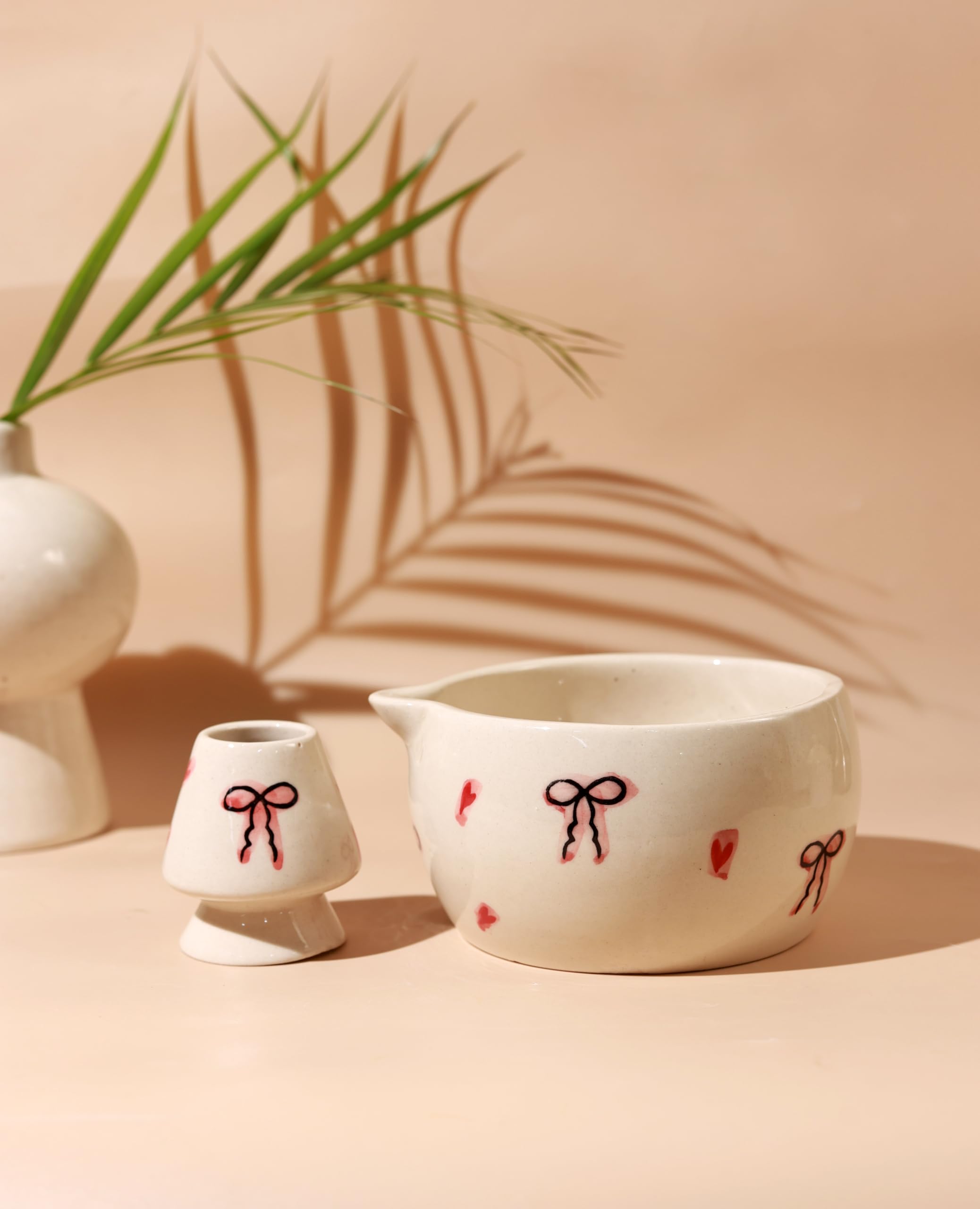 Handmade Matcha Bowl & Whisk Set - Japanese Tea Ritual -12