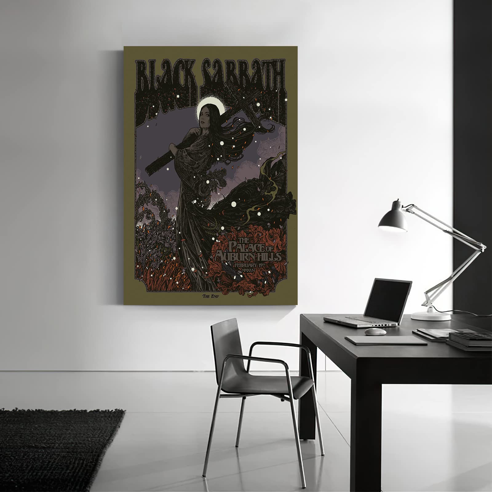 Poster Black Sabbath Sur Toile 40x60 Cm – Décoration Murale Salon Ou Chambre – Impression Haute Qualité - 3