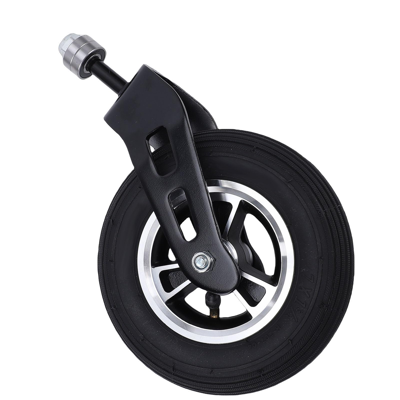 Lenkrollen, Aufblasbares 7-Zoll-Gummirad mit 35 PSI Druck, Hohe Tragfähigkeit, Rutschfestes Design, für Universalwagen und -wagen