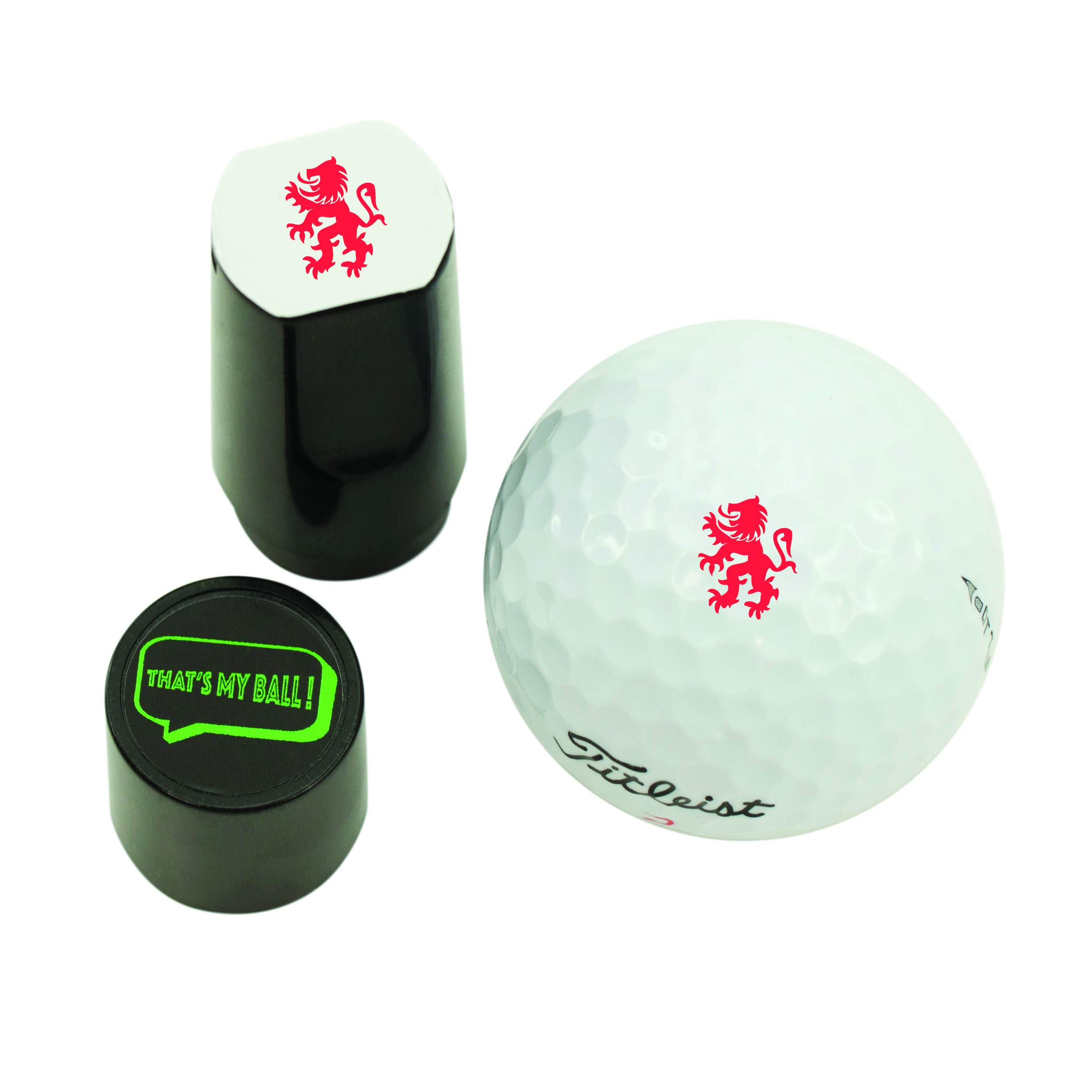 That's My Ball | Golf Ball Stamper | Lion Rampant (Red)