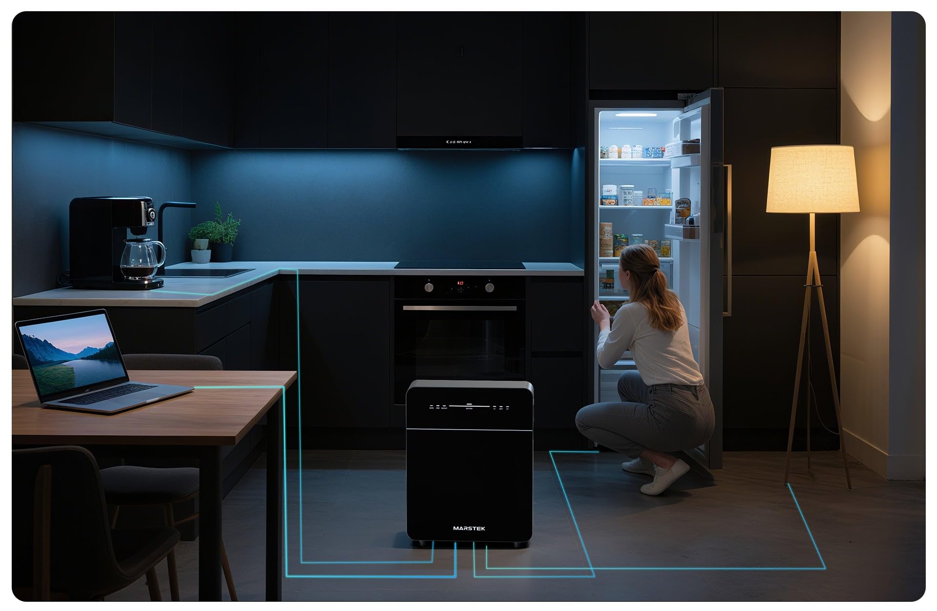 MARSTEK Venus E 3.0 Centrale de balcon de première classe avec mémoire de stockage tout-en-un couplé CA 2500 W entrée/sortie 0 % TVA pour les particuliers 5120 Wh