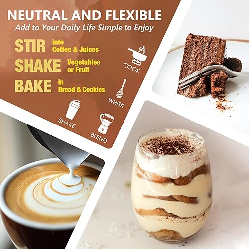 Miniatura 8 de Zammex Péptidos de colágeno múltiple, sin sabor+sabor a chocolate