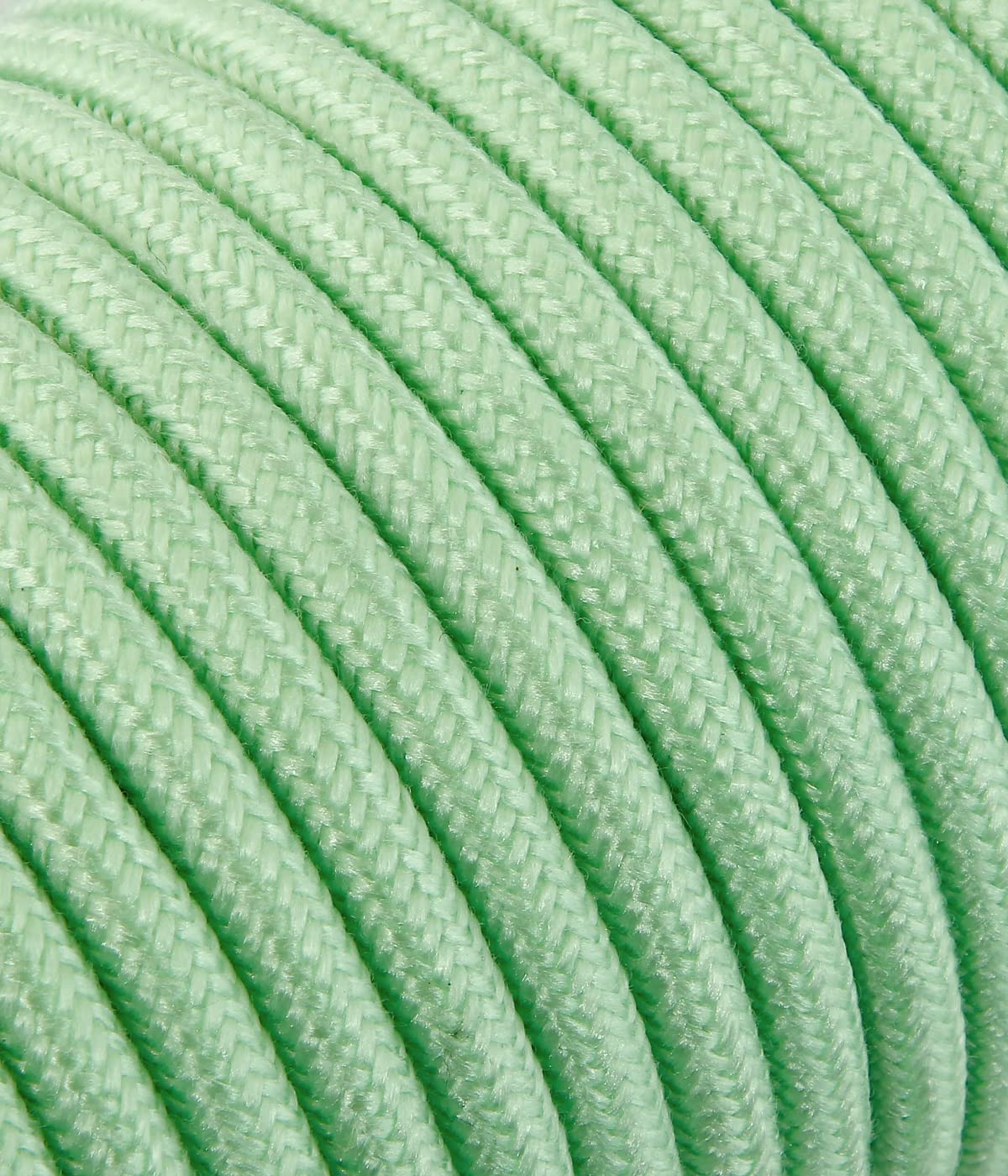 Cable de tela para lámpara, Plástico Cable 2 conductores (2 x 0,75 mm²) – Mint. Made in Italy