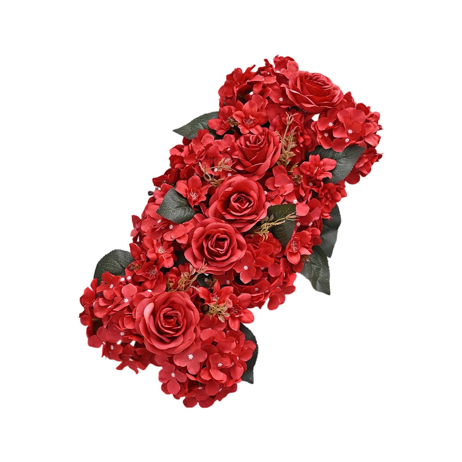 Buxuaaaa Red B Decorative Silk Flower Arched For Ceremonies Birthdays And Ceremonies Decorating Backdrop Accessories Wedding Arched Flower Silk Artificial