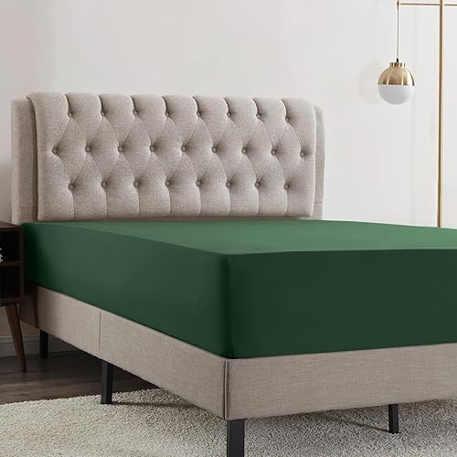 Miniatura 44 de Empyrean Bedding Sábanas de cama para King – Sábanas bajeras de 14 a 16 pulgadas – Sábana bajera de bolsillo profundo tamaño King – Sábana bajera 13