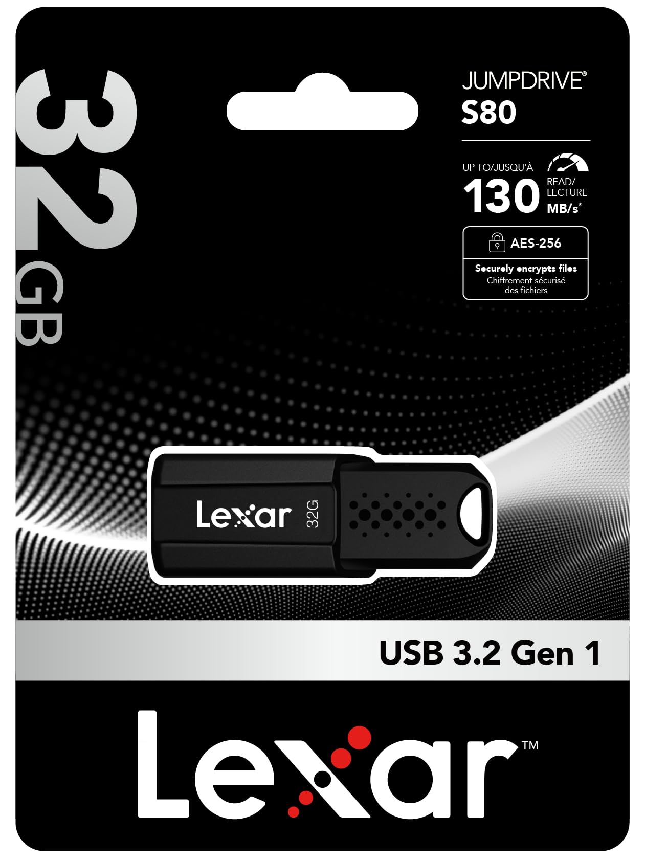 Lexar Clé USB JumpDrive S80 32 Go USB 3.1