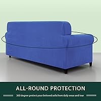 Vista 327 de CHUN YI - Funda elástica para sofá (7 piezas), funda para sofá de 3 plazas con tres respaldos y cojines separados con banda elástica, tela jacquard