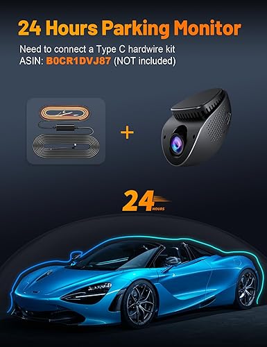 Miniatura 8 de Affver Dash Cam 4K con pantalla táctil, WiFi 5G integrado, tarjeta SD gratuita de 64 GB, cámara de tablero para automóviles con aplicación, cámara