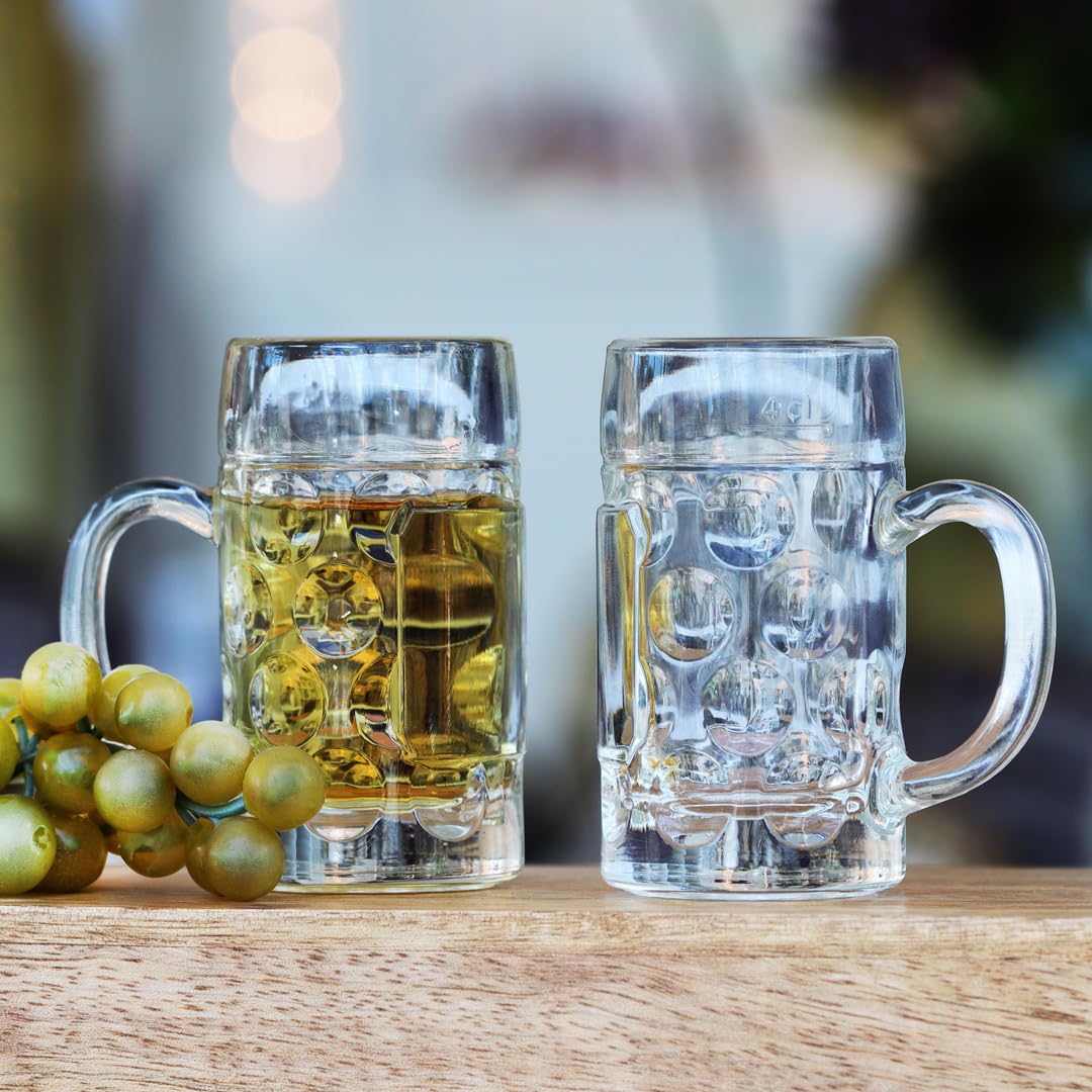 CRISTALICA Schnapsglas Mini-Bierkrug Partygag Wodka Junggesellenenabschied Don (24er Set)