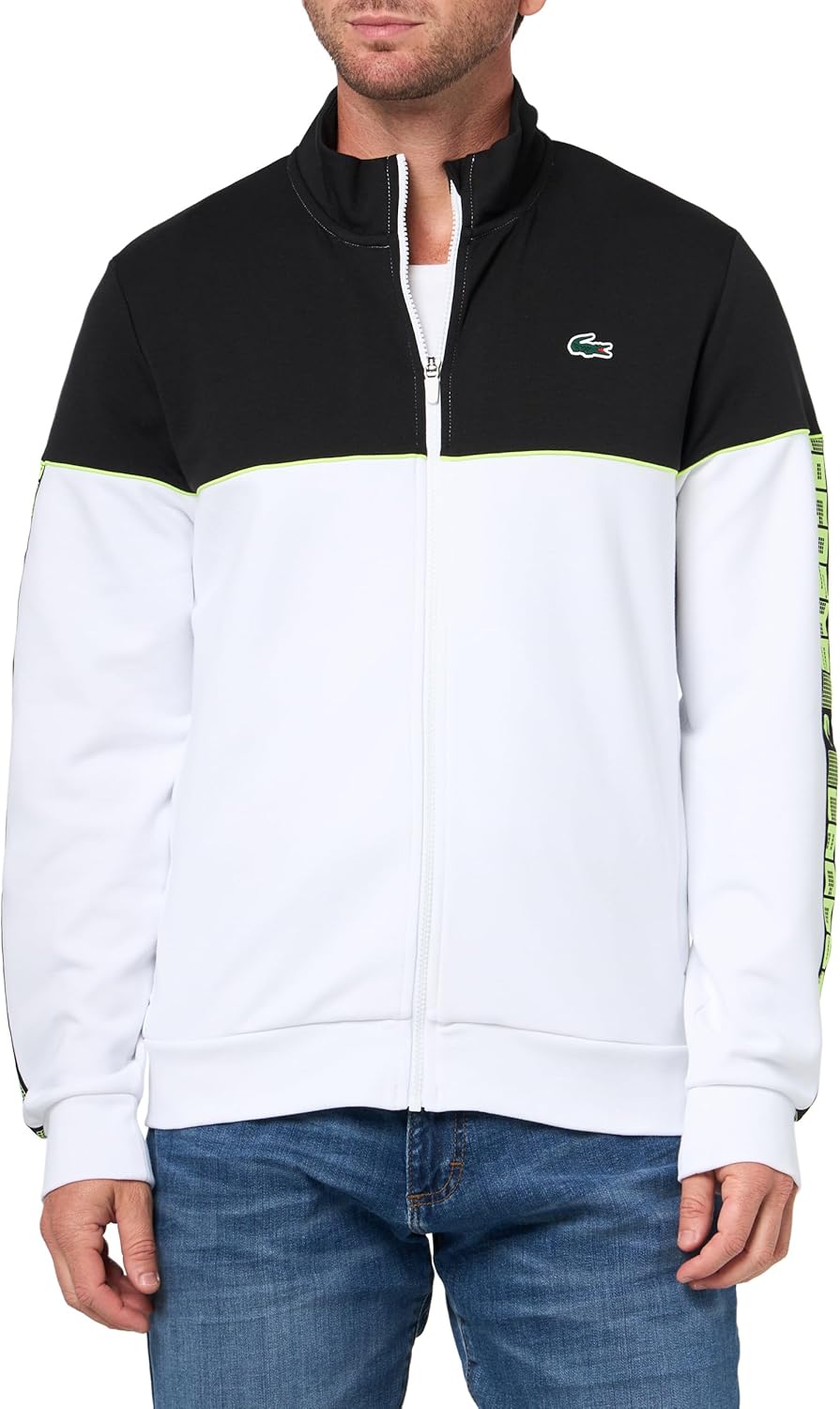 Lacoste Men's Tennis Zipped Colorblock Sweatshirt