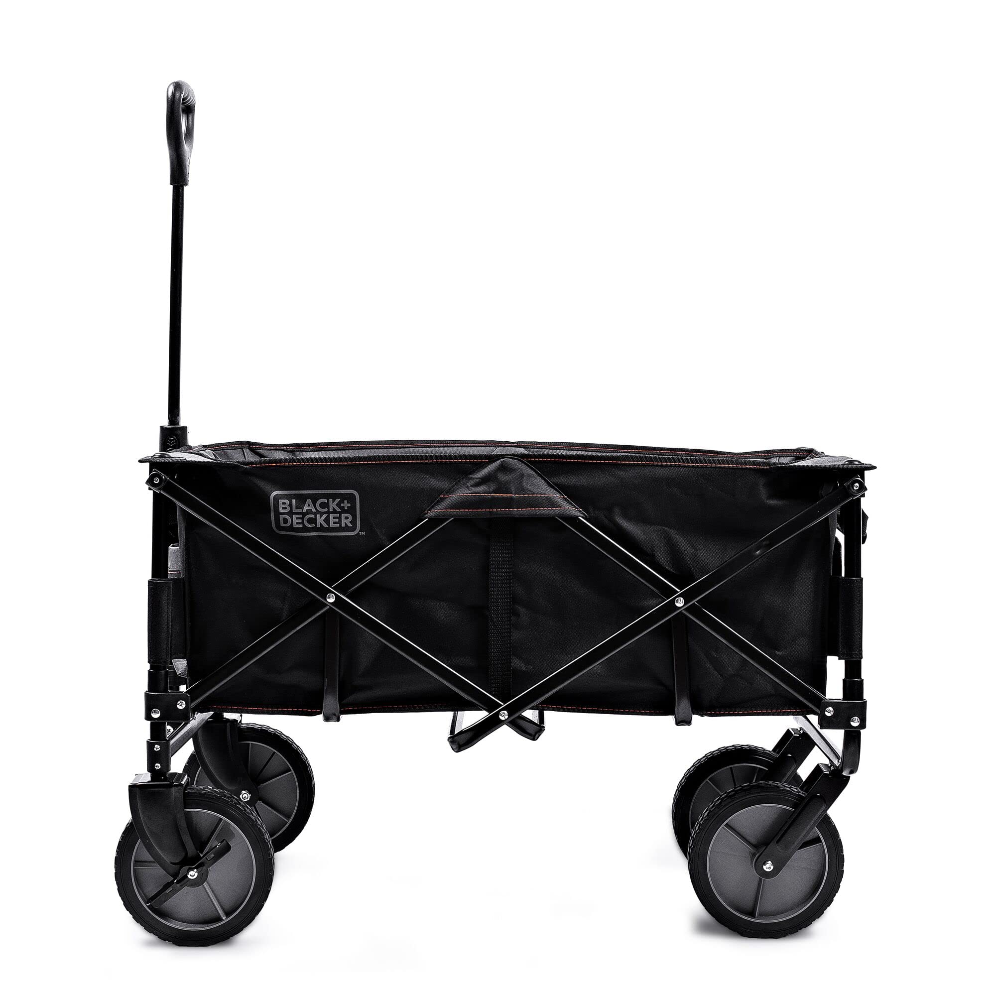 Black+Decker BDCWBK01-XJ Carrello pieghevole da giardino, Nero