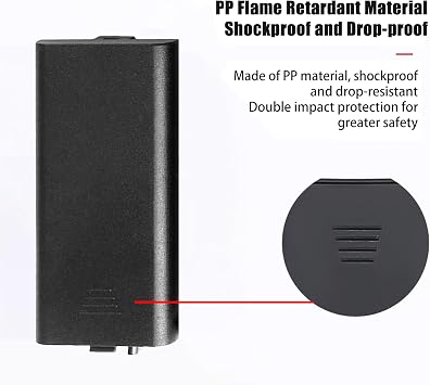 Flever DIY House Accessory for Dollhouse Miniature-3 PCS of AAA Battery Packs with 6 PCS of Light Wires