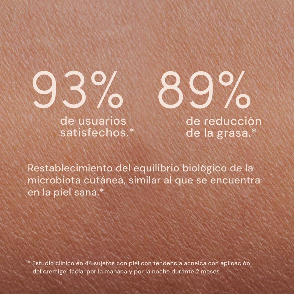 Cremigel facial dermoequilibrante Vincobiosis® Acneic: ayuda a reducir granos, rojeces y otras imperfecciones devolviendo el equilibrio a la piel acneica. Apto para pieles sensibles. 50 ml