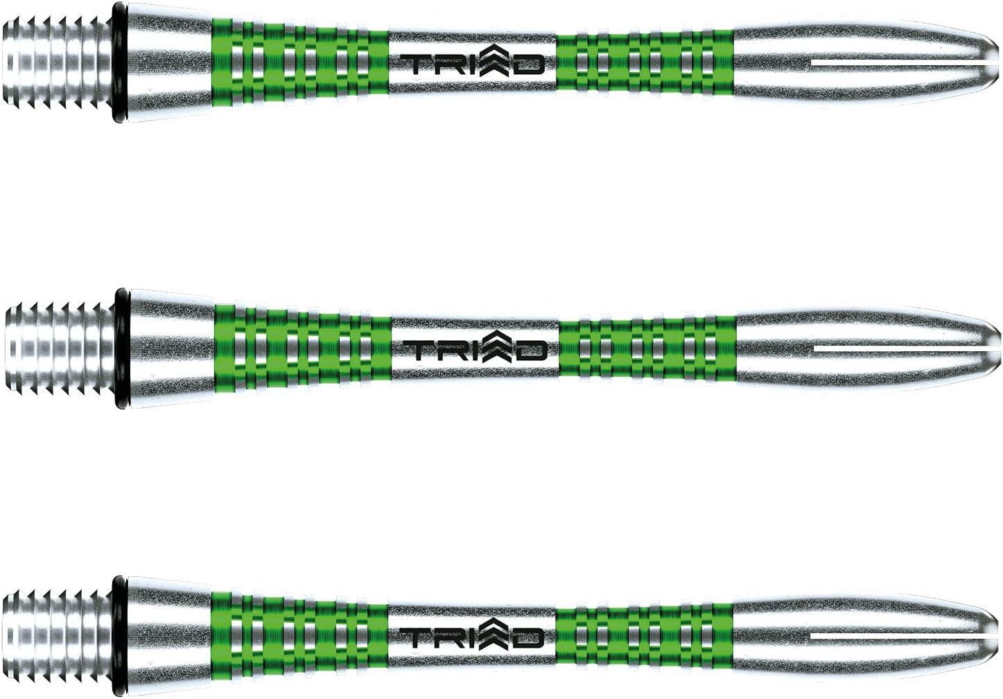 Winmau Triad Aluminium Green Intermediate Dart Stems 1
