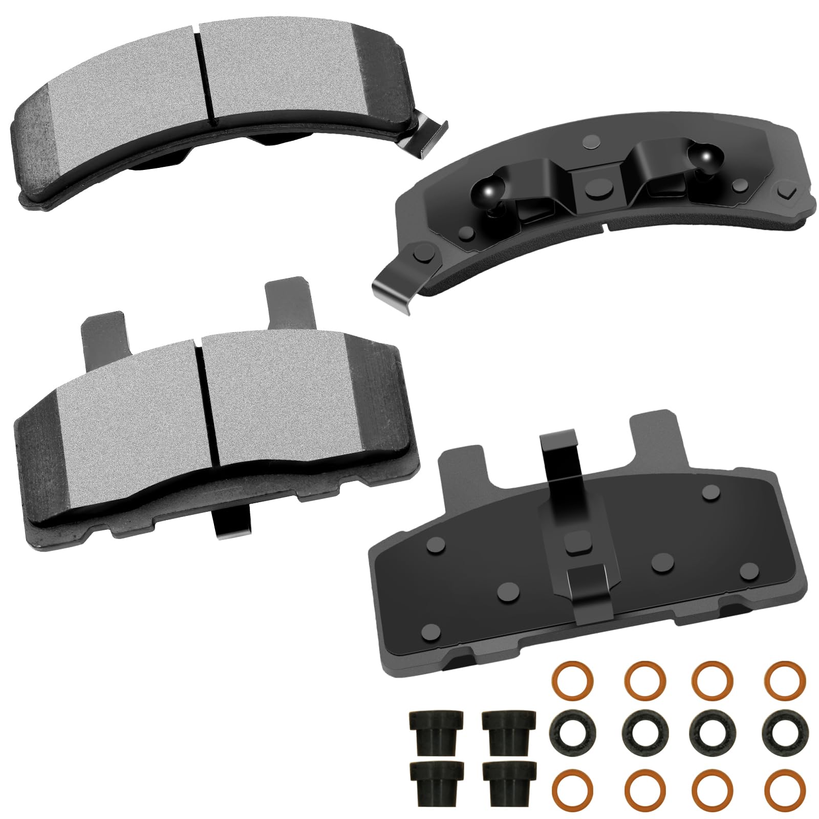 cciyu D369 Brake Pads w/Hardware Front Disc Brake Pad Set