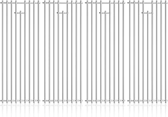 4Pack 7.5" x 19.25" Stainless Steel BBQ Grill Grates Replacement Parts for 16517 Bull BBQ Angus, Brahma, Lonstar Select, Outlaw Steer Premium, Lonestar Select 7 Burner