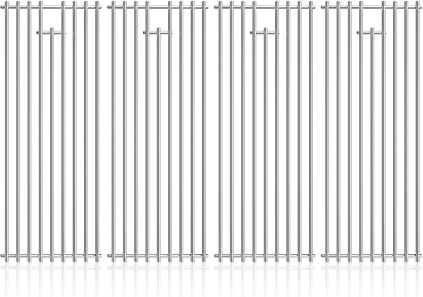 4Pack 7.5" x 19.25" Stainless Steel BBQ Grill Grates Replacement Parts for 16517 Bull BBQ Angus, Brahma, Lonstar Select, Outlaw Steer Premium, Lonestar Select 7 Burner