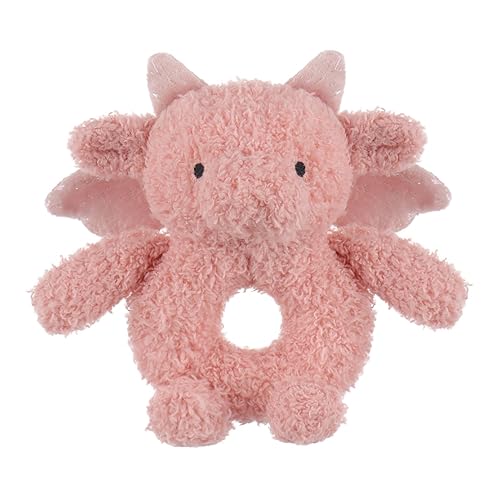 Miniatura 10 de Apricot Lamb Sonajero suave de dragón morado para niños y niñas, juguete de sonajero de peluche adorable para el recién nacido, 0-3 meses, 0-6 meses