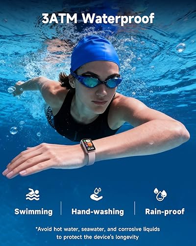 Miniatura 4 de TOOBUR Reloj de seguimiento de fitness, no requiere aplicación, no requiere teléfono, 3 ATM impermeable, frecuencia cardíaca, energía corporal,