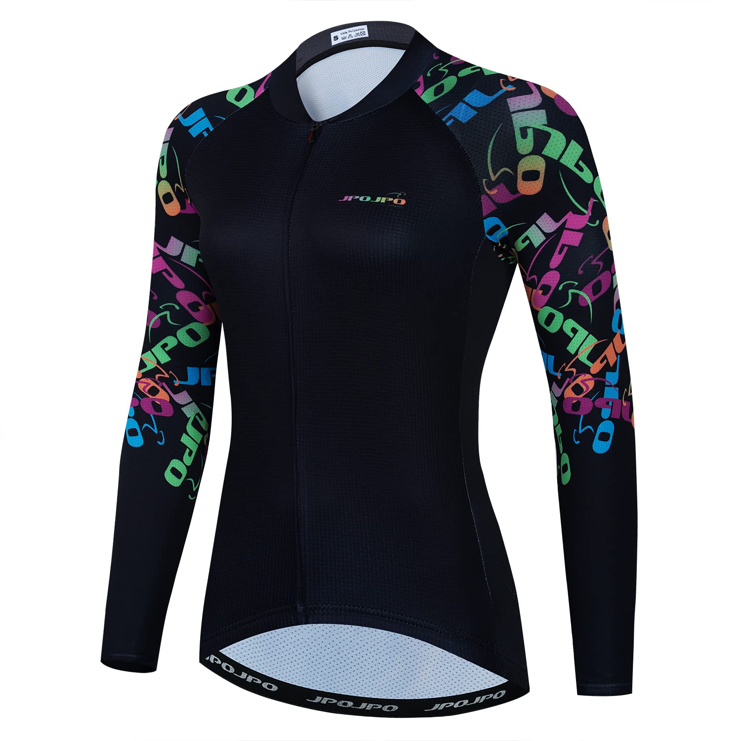 HimyBB Women Cycling Jersey Pro Team Long Sleeve Bike Shirt Tops UPF 50+ Sun Protection L