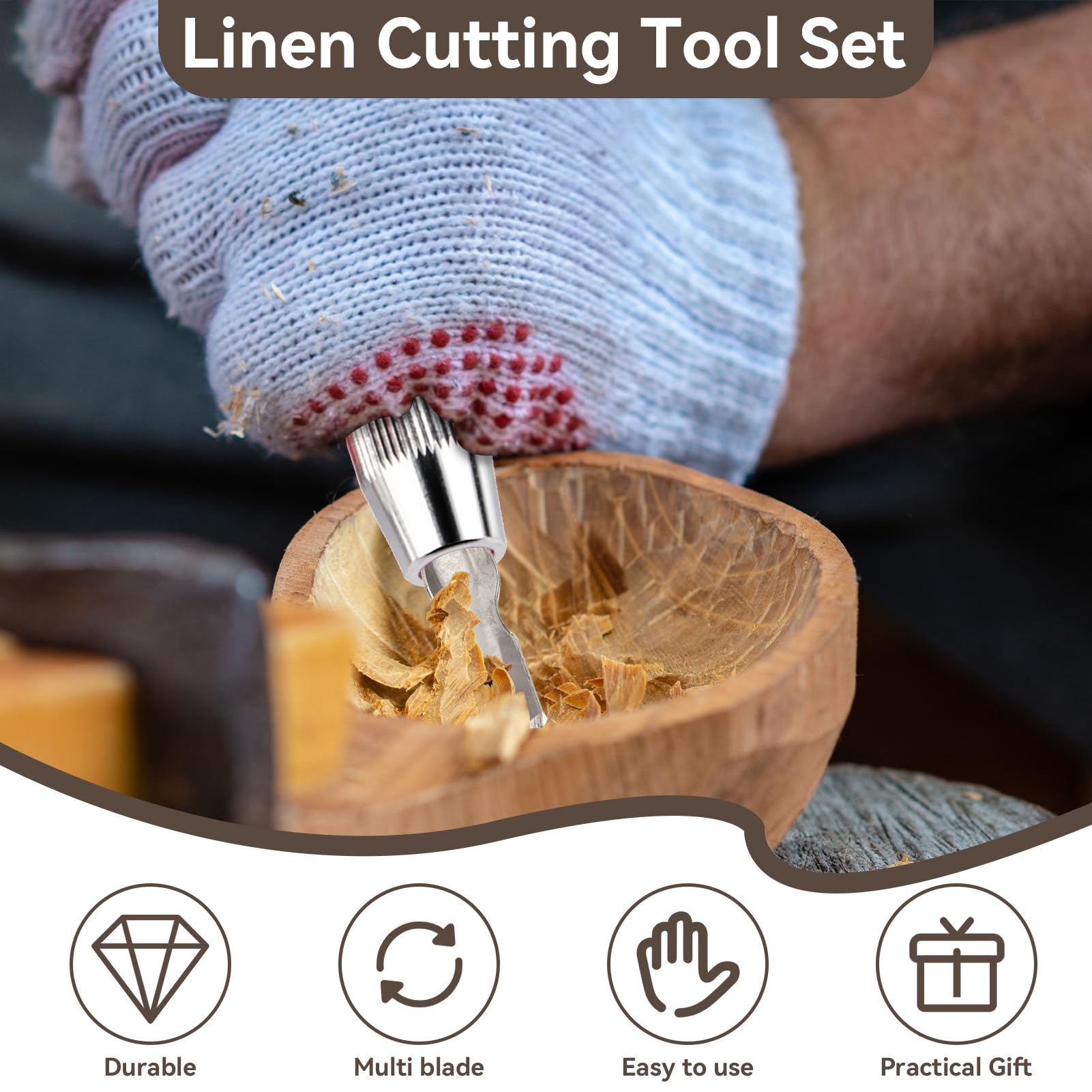 Taglierine per Linoleum, Utensile da taglio per intaglio del linoleum per linoleografia, timbri da stampa, incisione fai da te, mattoncini da costruzione