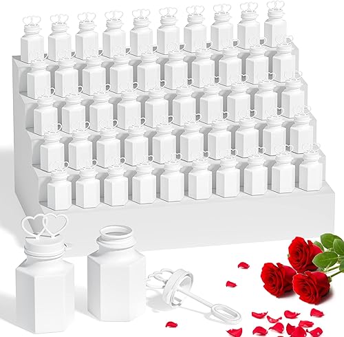 INSCRAFT Paquete de 168 burbujas de boda, recuerdo de fiesta a granel para boda, aniversario, compromiso, novia, celebración, día de San Valentín,