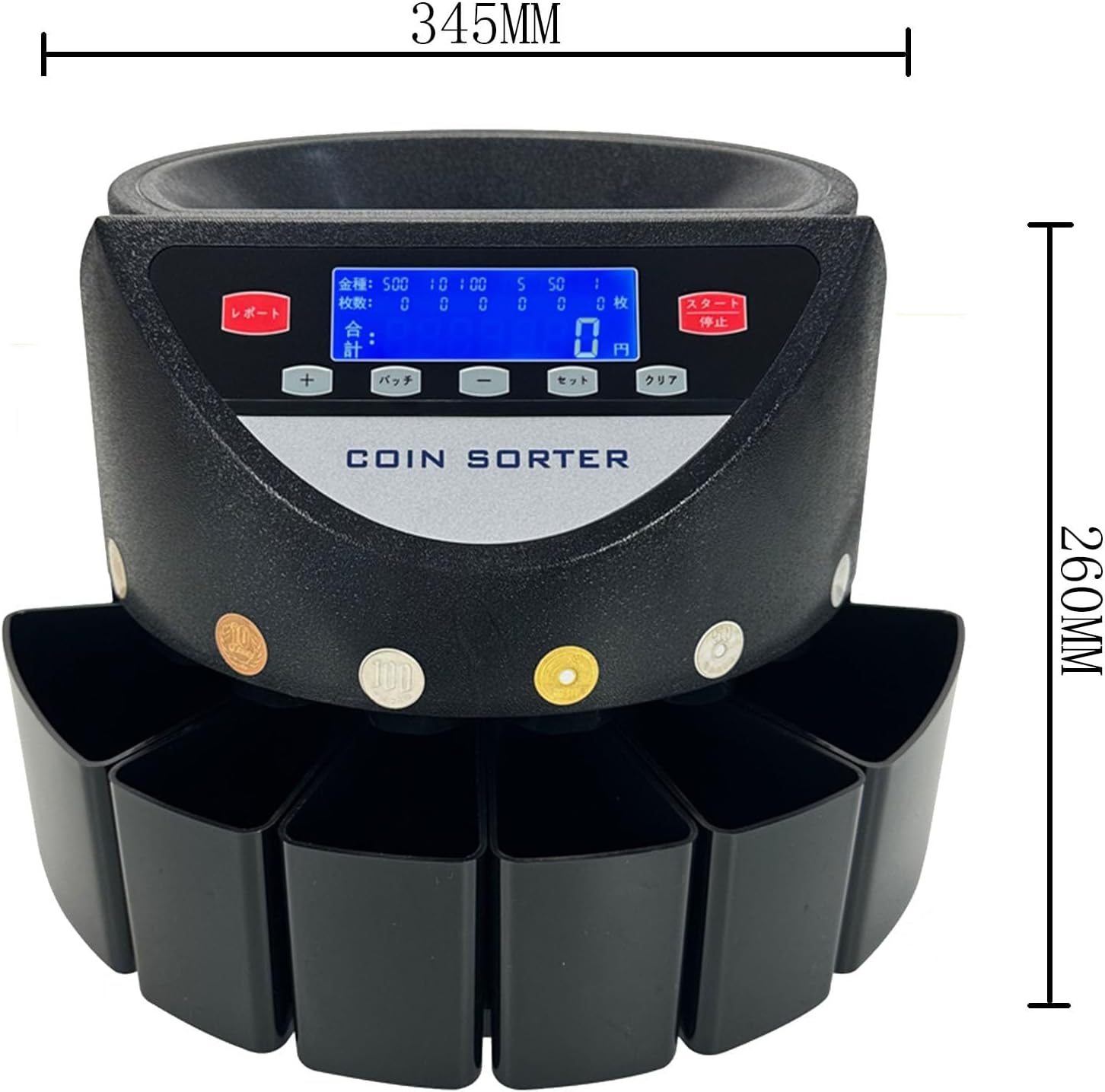 Sariny 高速コイン計数機 コインカウンター 自動カウント 精密大容量 自己診断システム 通貨計数機 小銭計数機 硬貨カウンター Amazon |  コイン計数機 硬貨計算機 硬貨選別計数機 コインカウンター自動カウント デジタル表示 簡単操作 高速計数 99.9％の高精度 精密大容量 ...