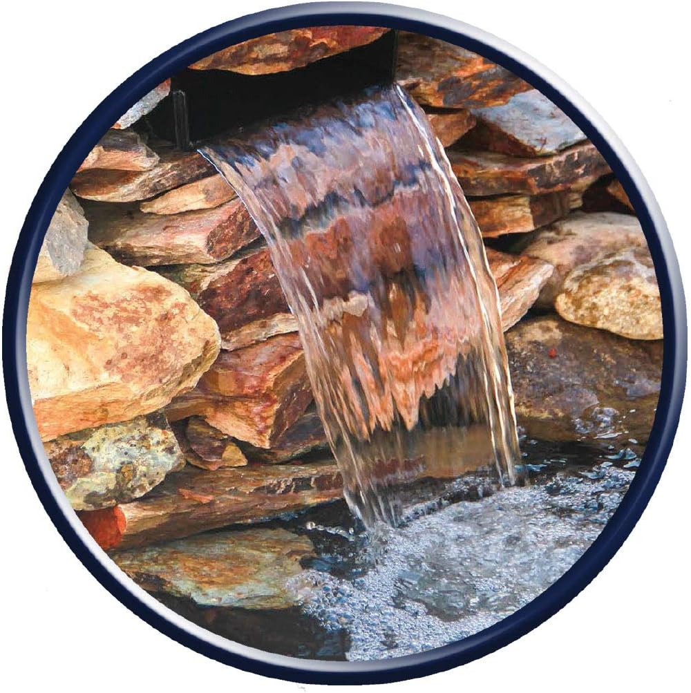 Anjon Manufacturing 10" Waterfall Spillway with Inlet for Water Oxygenation