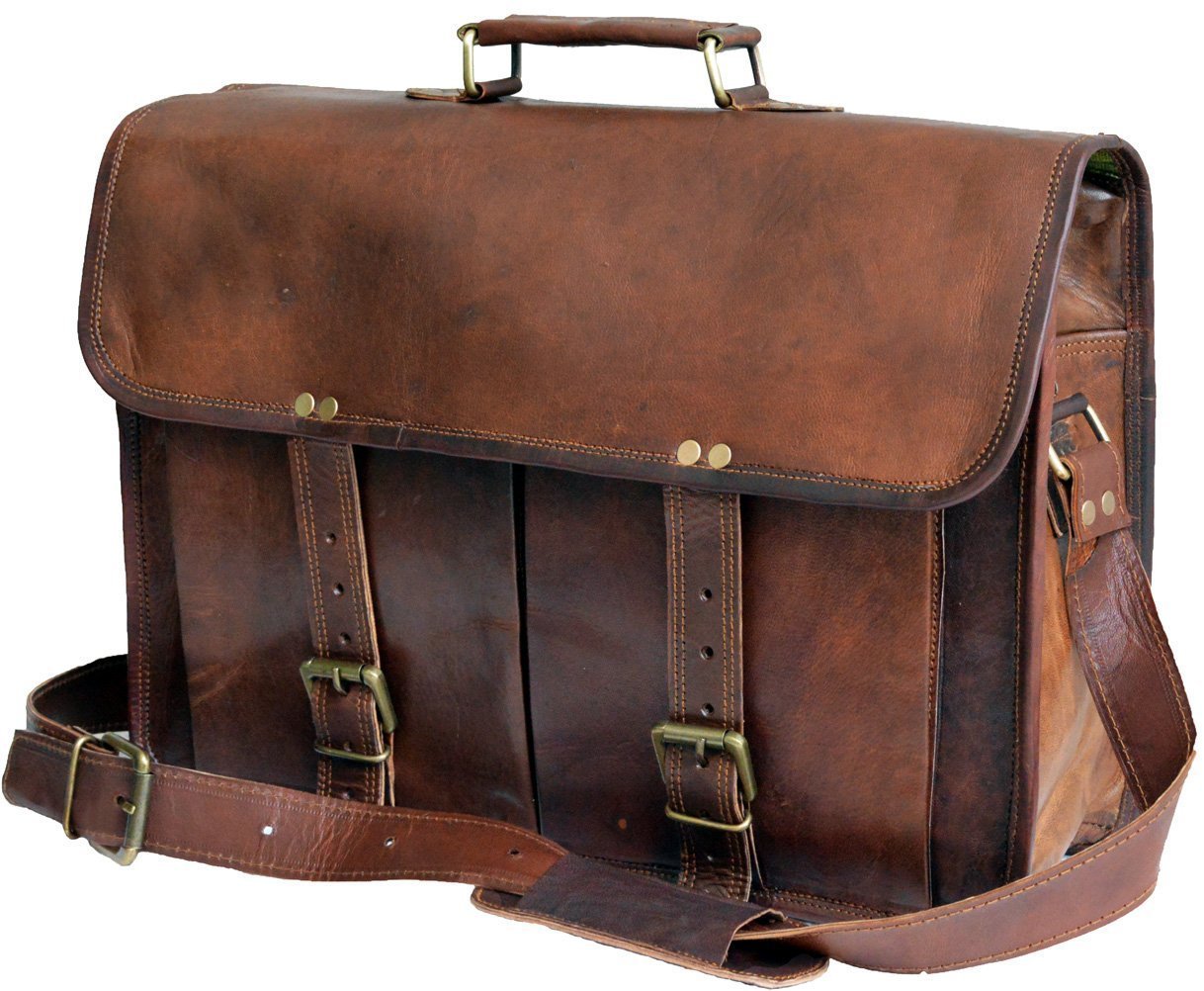 See full amazon price history chart for Pranjals House Vintage Brown Leather Laptop Messenger Briefcase Bag/Office Bag Pranjals House Vintage Brown Leather Laptop Messenger Briefcase Bag/Office Bag (B01N3YFNUA) Amazon Price History, Amazon Price Tracker